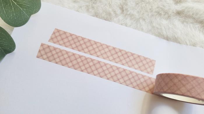 Washi Tape rosa kariert